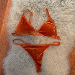 Velvet bikini set
